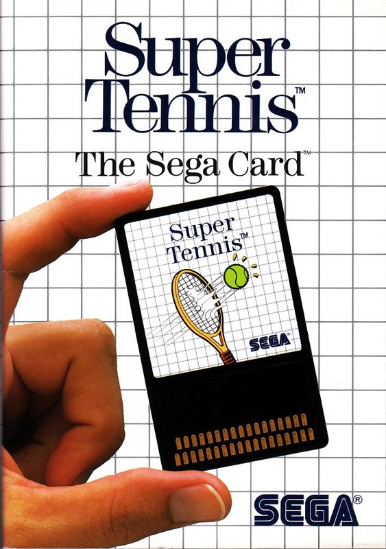 Super Tennis box art for Sega Master System